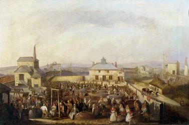 Cornische Bergbauszene